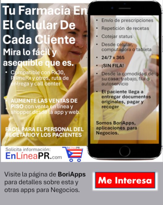 RxApp, Extienda el recetario hasta el celular de cada cliente. Visite la página BoriApps para detalles